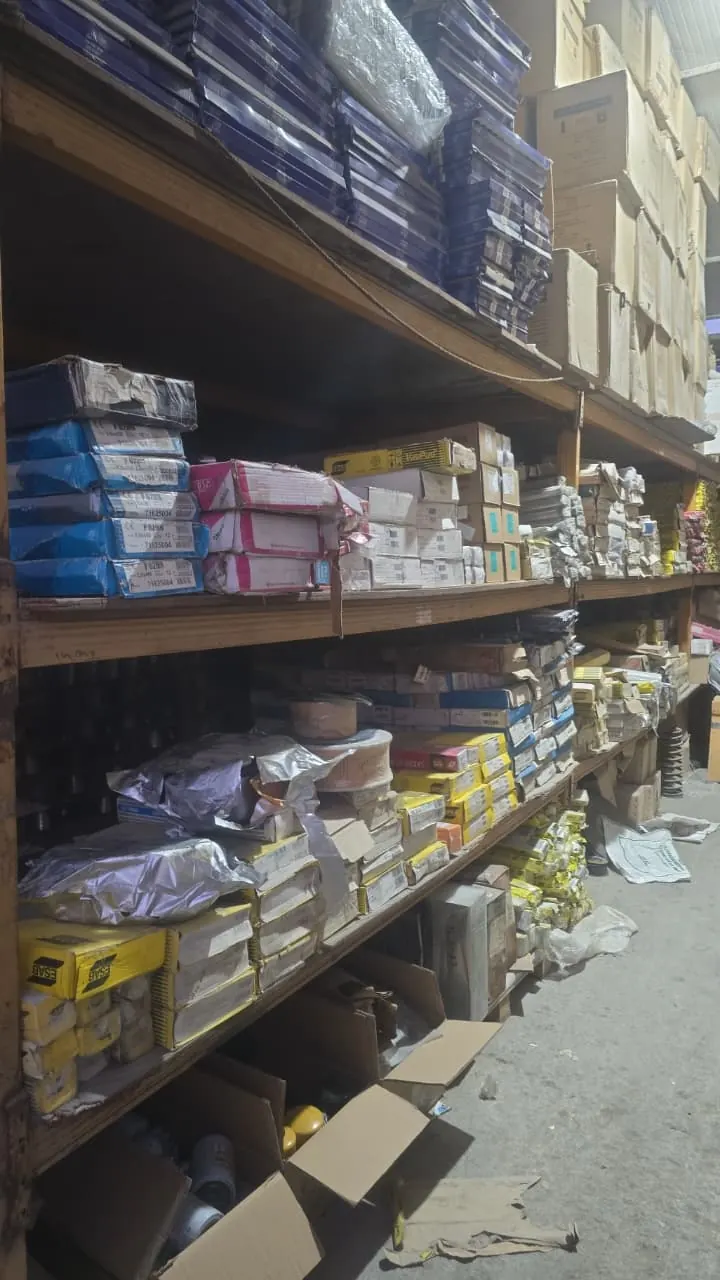Boxed welding consumables and workshop stock